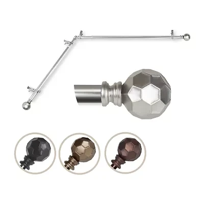 Rod Desyne Christiano Corner 3/4 Adjustable Curtain