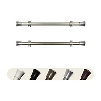 Rod Desyne (Set Of 2) Basic 5/8 Adjustable Side Curtain
