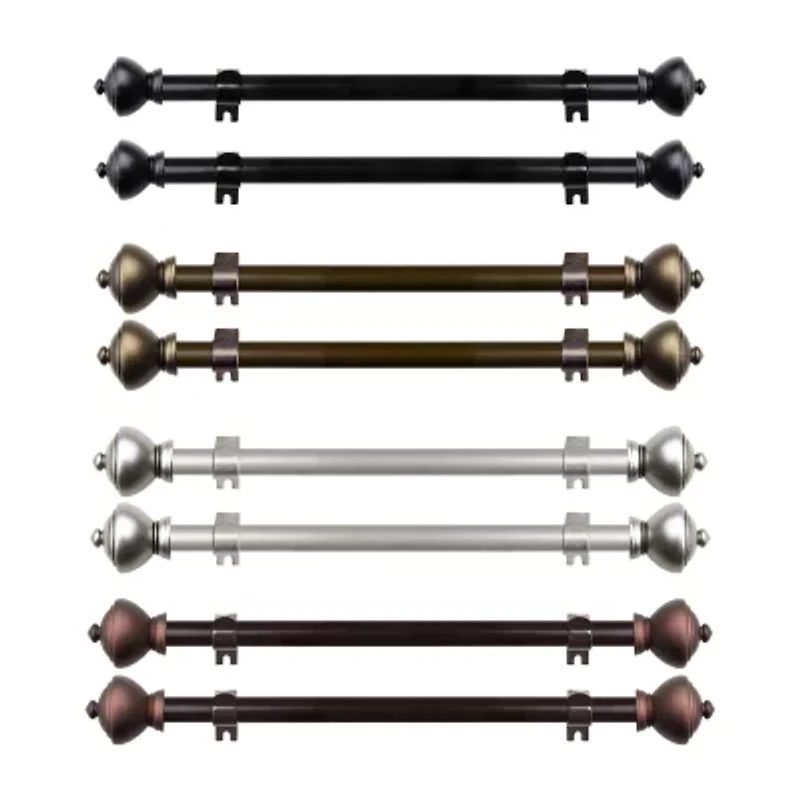 Rod Desyne (Set Of 2) Savannah 5/8 Adjustable Side Curtain