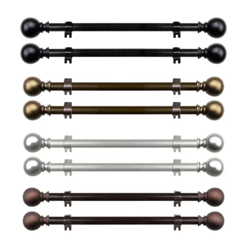 Rod Desyne (Set Of 2) Luna 5/8 Adjustable Side Curtain