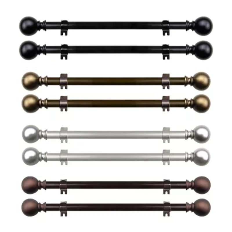 Rod Desyne (Set Of 2) Luna 5/8 Adjustable Side Curtain