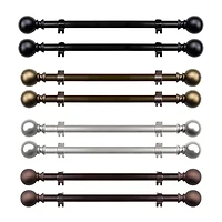 Rod Desyne (Set Of 2) Luna 5/8 Adjustable Side Curtain