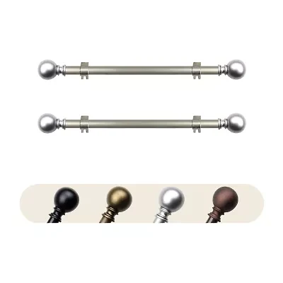 Rod Desyne (Set Of 2) Luna 5/8 Adjustable Side Curtain