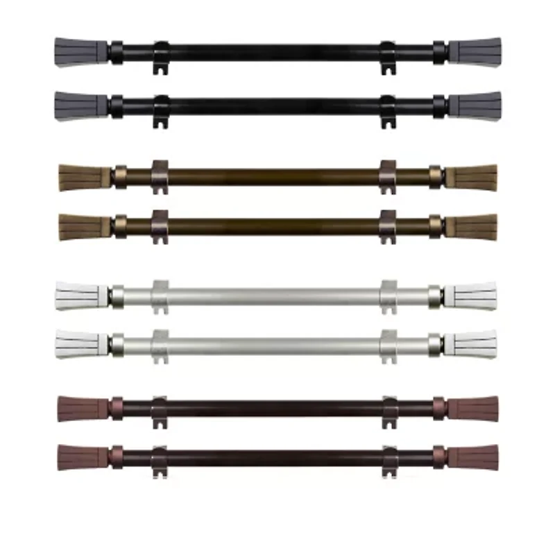 Rod Desyne (Set Of 2) Flare 5/8 Adjustable Side Curtain