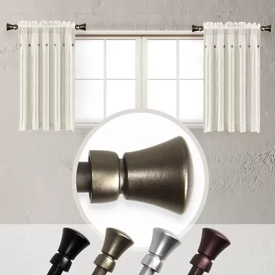 Rod Desyne (Set Of 2) Cora 5/8 Adjustable Side Curtain