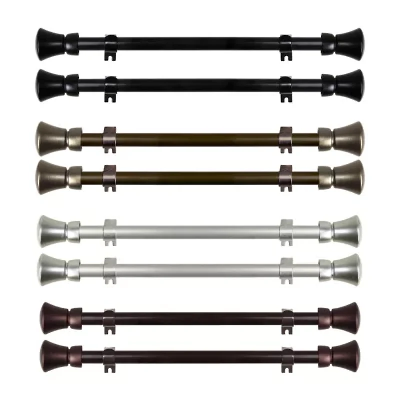 Rod Desyne (Set Of 2) Cora 5/8 Adjustable Side Curtain