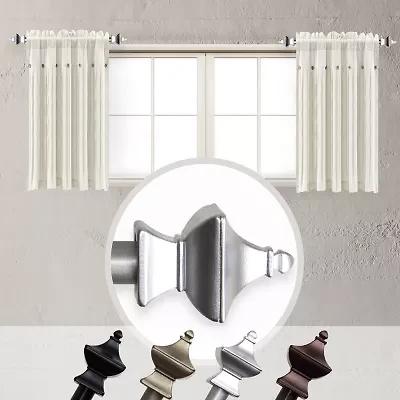 Rod Desyne (Set Of 2) Esta 5/8 Adjustable Side Curtain