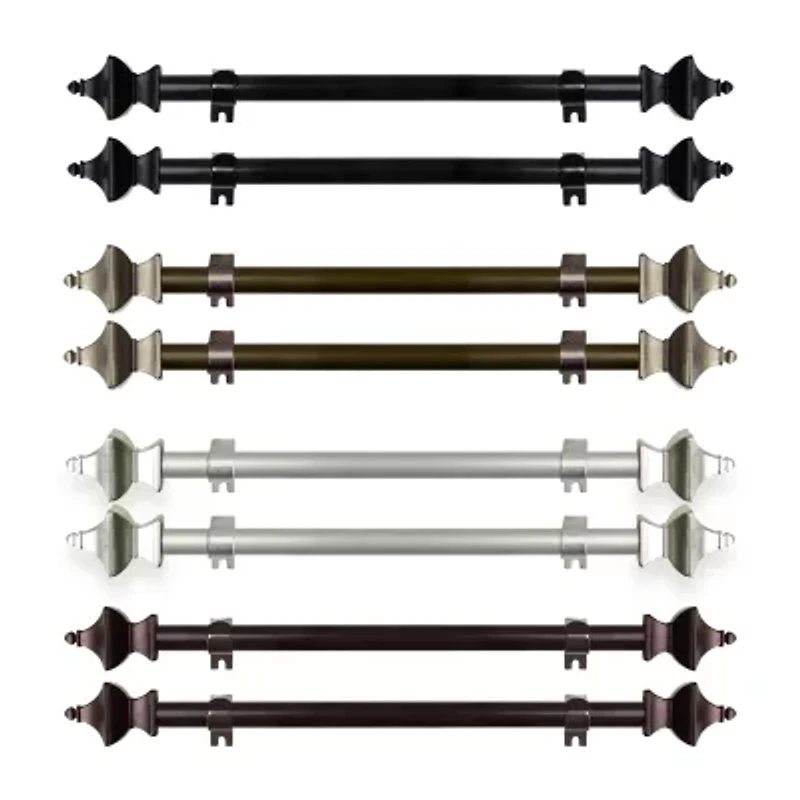 Rod Desyne (Set Of 2) Esta 5/8 Adjustable Side Curtain