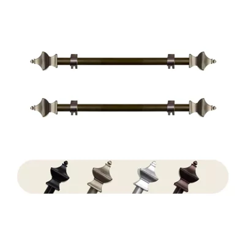 Rod Desyne (Set Of 2) Esta 5/8 Adjustable Side Curtain