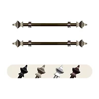 Rod Desyne (Set Of 2) Esta 5/8 Adjustable Side Curtain