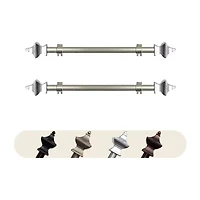 Rod Desyne (Set Of 2) Esta 5/8 Adjustable Side Curtain