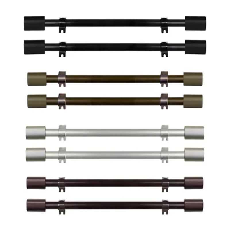 Rod Desyne (Set Of 2) Nora 5/8 Adjustable Side Curtain