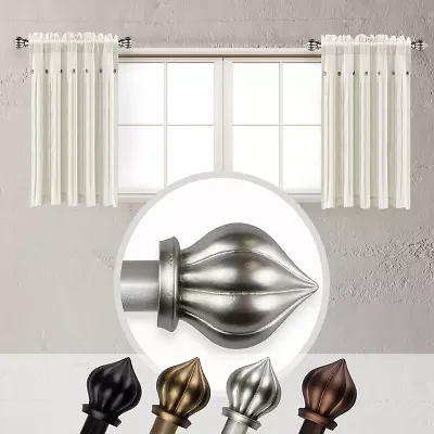 Rod Desyne (Set Of 2) Primrose 5/8 Adjustable Side Curtain