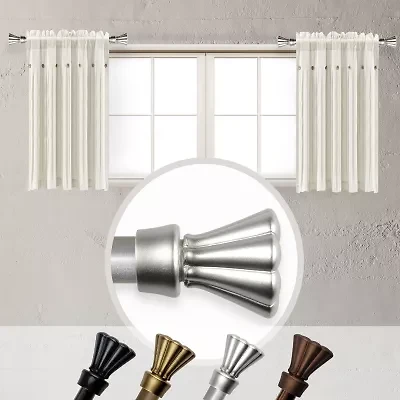 Rod Desyne (Set Of 2) Nisha 5/8 Adjustable Side Curtain