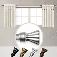 Rod Desyne (Set Of 2) Nisha 5/8 Adjustable Side Curtain