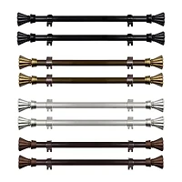 Rod Desyne (Set Of 2) Nisha 5/8 Adjustable Side Curtain