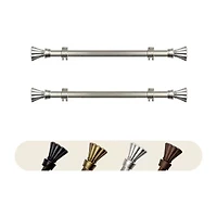 Rod Desyne (Set Of 2) Nisha 5/8 Adjustable Side Curtain