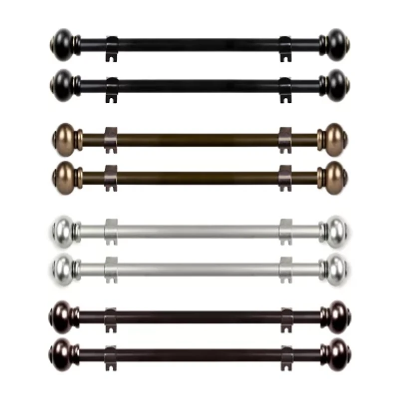 Rod Desyne (Set Of 2) Yolanda 5/8 Adjustable Side Curtain