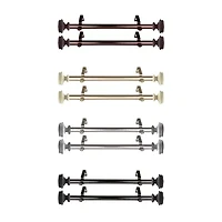 Rod Desyne (Set Of 2) Bedpost 1 Adjustable Side Curtain