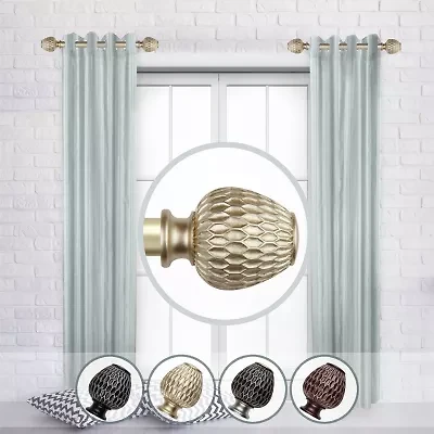 Rod Desyne (Set Of 2) Ashwin 1 Adjustable Side Curtain