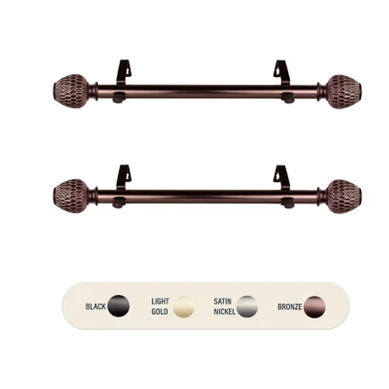 Rod Desyne (Set Of 2) Ashwin 1 Adjustable Side Curtain