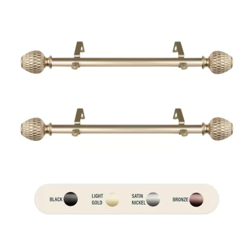 Rod Desyne (Set Of 2) Ashwin 1 Adjustable Side Curtain