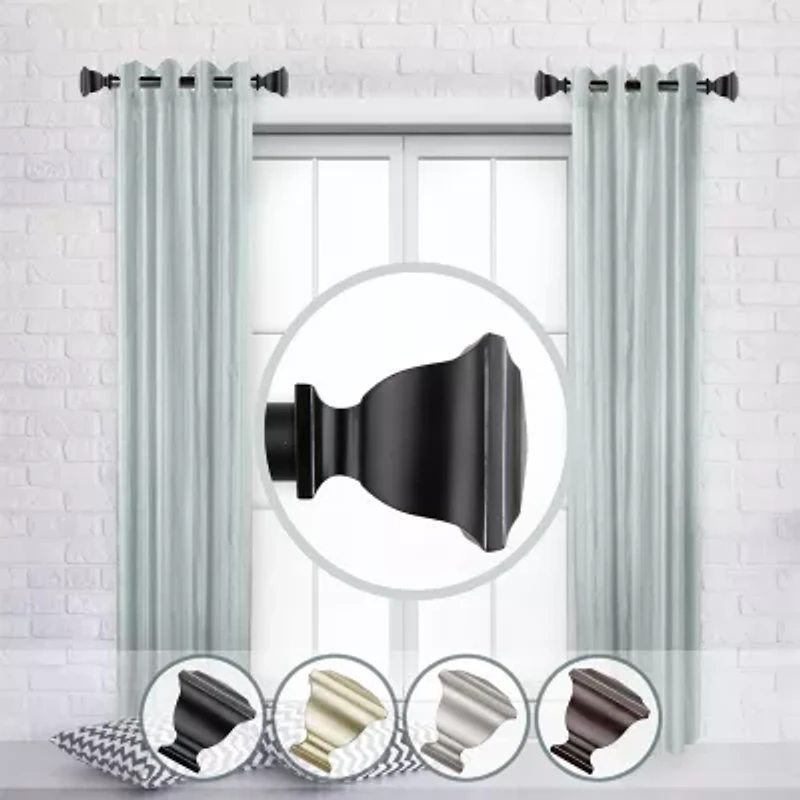 Rod Desyne (Set Of 2) Romeo 1 Adjustable Side Curtain
