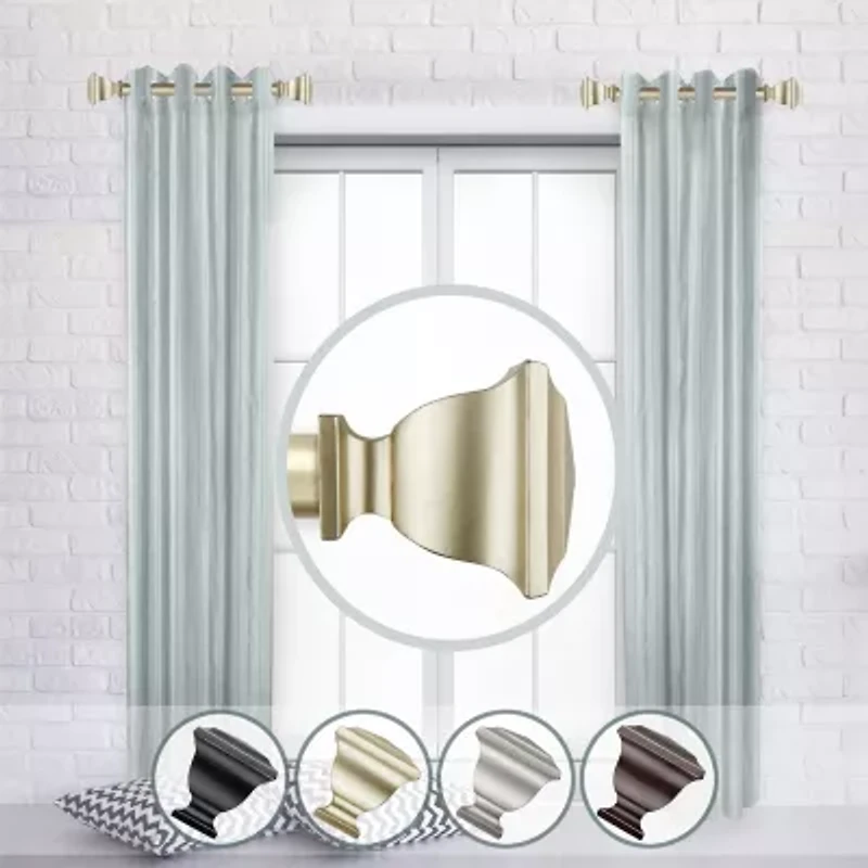 Rod Desyne (Set Of 2) Romeo 1 Adjustable Side Curtain
