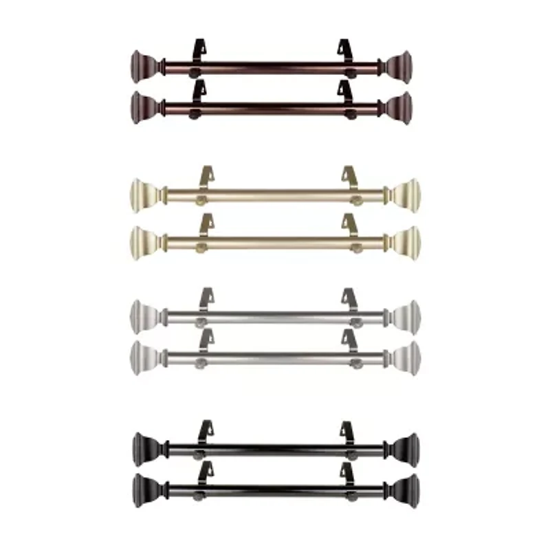 Rod Desyne (Set Of 2) Romeo 1 Adjustable Side Curtain