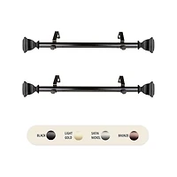 Rod Desyne (Set Of 2) Romeo 1 Adjustable Side Curtain