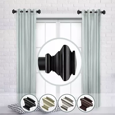 Rod Desyne (Set Of 2) Fern 1 Adjustable Side Curtain