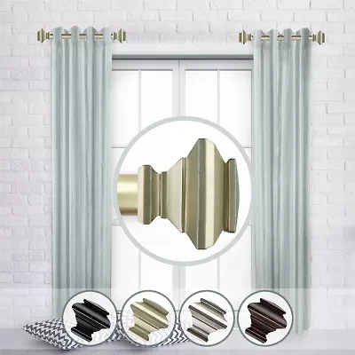 Rod Desyne (Set Of 2) Fern 1 Adjustable Side Curtain