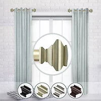 Rod Desyne (Set Of 2) Fern 1 Adjustable Side Curtain