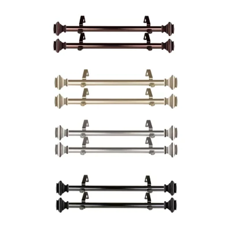 Rod Desyne (Set Of 2) Fern 1 Adjustable Side Curtain