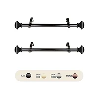 Rod Desyne (Set Of 2) Fern 1 Adjustable Side Curtain