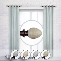 Rod Desyne (Set Of 2) Ovate 1 Adjustable Side Curtain
