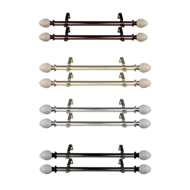 Rod Desyne (Set Of 2) Ovate 1 Adjustable Side Curtain