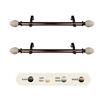Rod Desyne (Set Of 2) Ovate 1 Adjustable Side Curtain