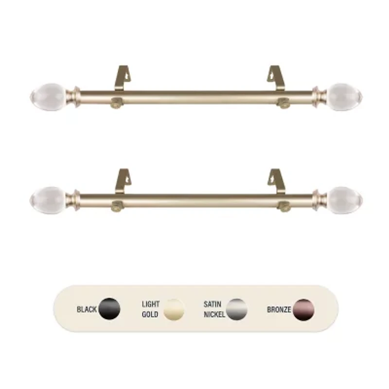 Rod Desyne (Set Of 2) Eileen 1 Adjustable Side Curtain