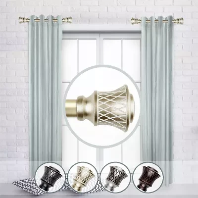 Rod Desyne (Set Of 2) Olympia 1 Adjustable Side Curtain