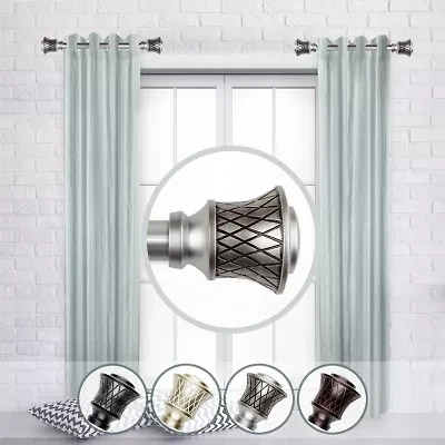 Rod Desyne (Set Of 2) Olympia 1 Adjustable Side Curtain