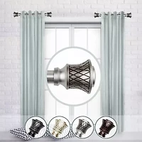 Rod Desyne (Set Of 2) Olympia 1 Adjustable Side Curtain