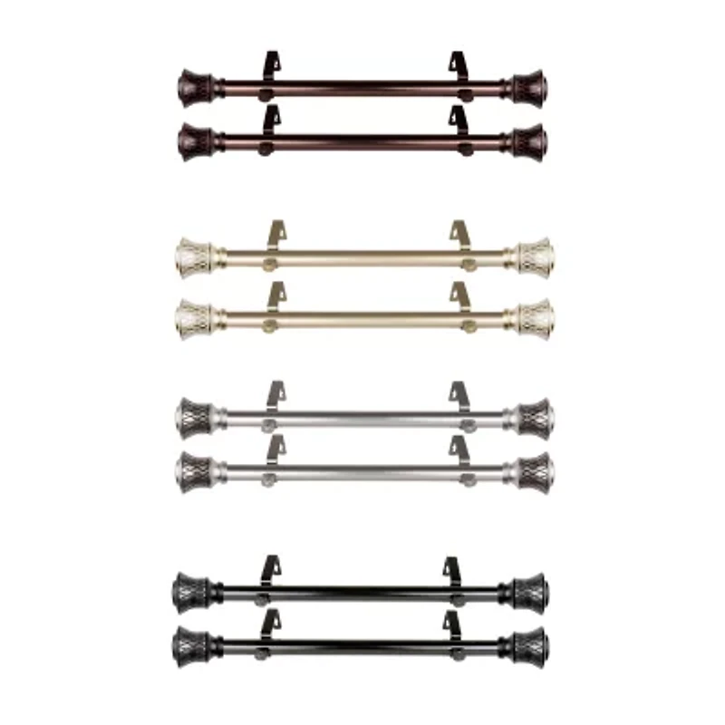 Rod Desyne (Set Of 2) Olympia 1 Adjustable Side Curtain