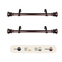 Rod Desyne (Set Of 2) Olympia 1 Adjustable Side Curtain
