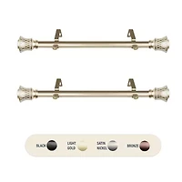 Rod Desyne (Set Of 2) Olympia 1 Adjustable Side Curtain