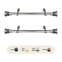 Rod Desyne (Set Of 2) Olympia 1 Adjustable Side Curtain
