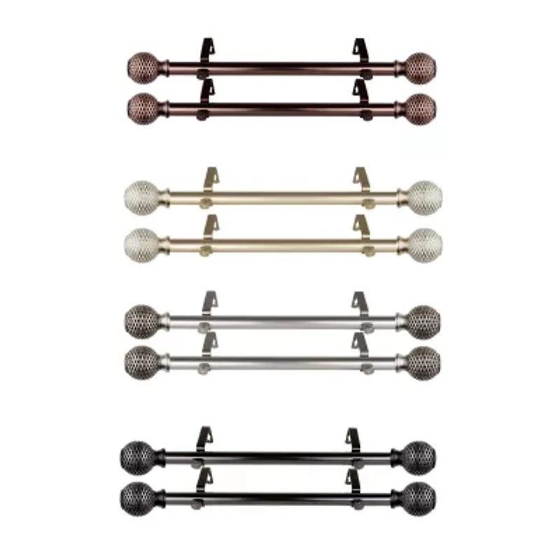 Rod Desyne (Set Of 2) Bala 1 Adjustable Side Curtain