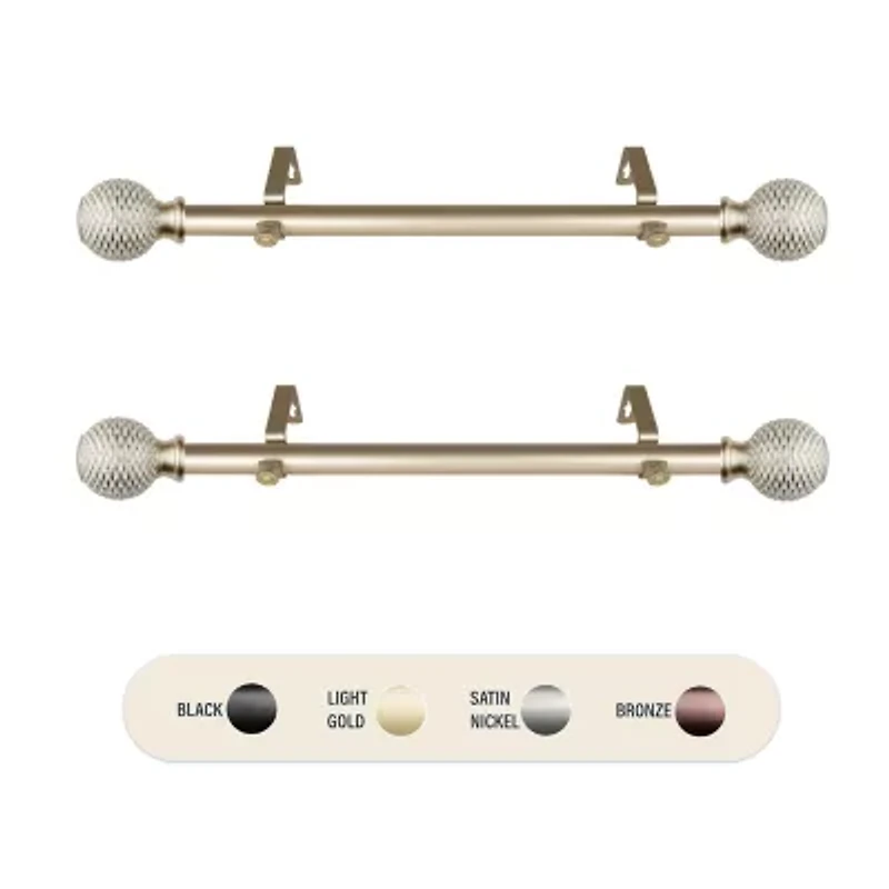 Rod Desyne (Set Of 2) Bala 1 Adjustable Side Curtain