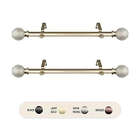 Rod Desyne (Set Of 2) Bala 1 Adjustable Side Curtain