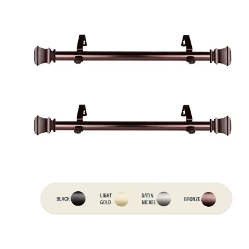 Rod Desyne (Set Of 2) Pineda 1 Adjustable Side Curtain